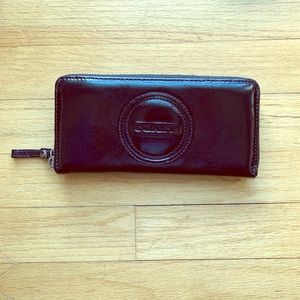 All black Coach wallet